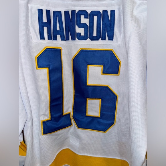 Halloween: Hanson Brothers Hockey Jersey #16 Charlestown Chiefs Size XL - Picture 7 of 11